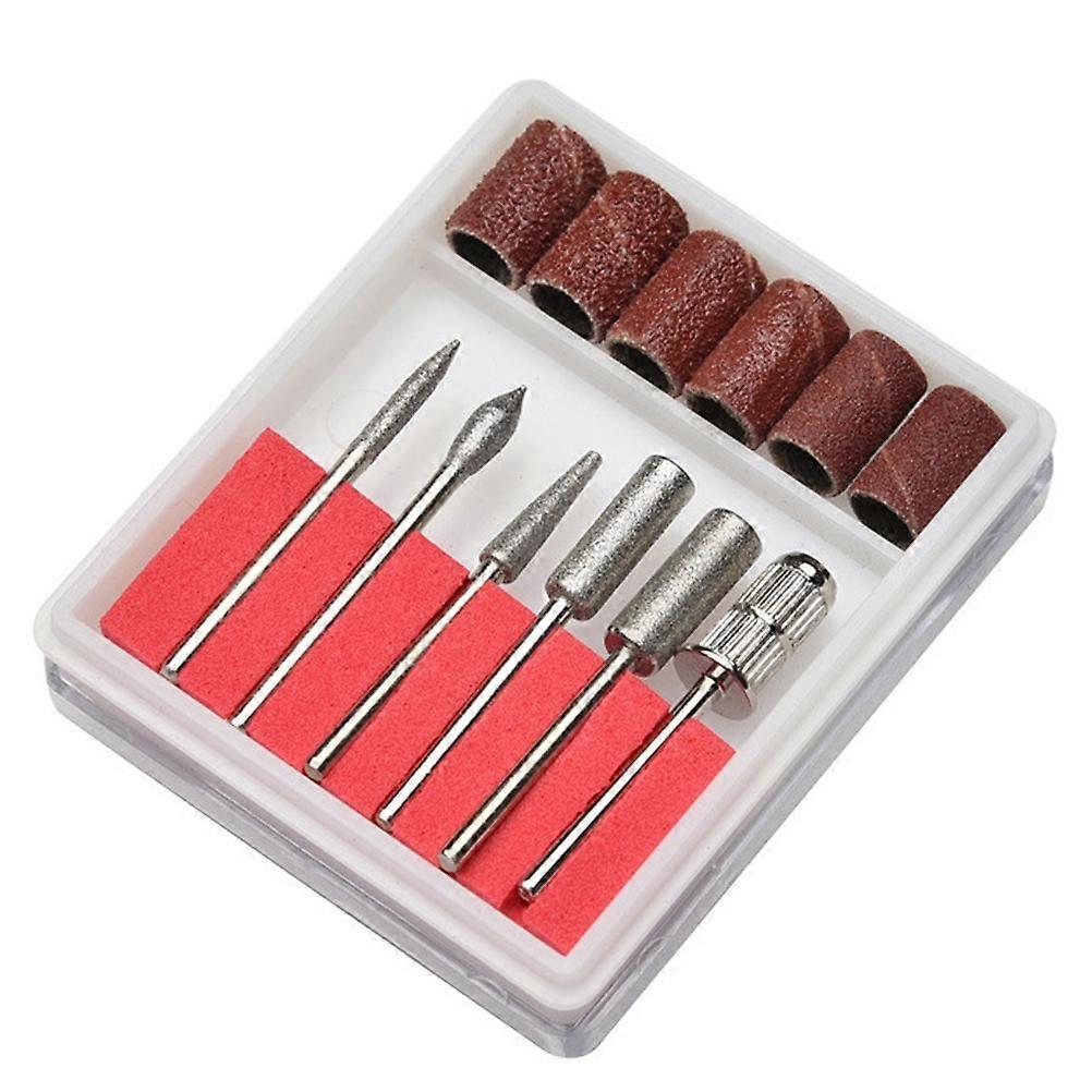 Nail Drill Bit Set 12pc Grinding Polishing Shaping Tools