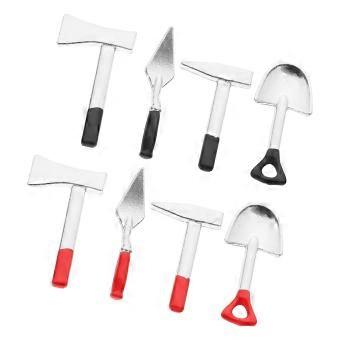 Mini Garden Tools Alloy Miniature Tools for Decor 8Pcs Collection