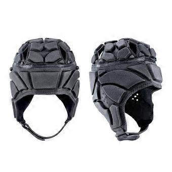 Capacete acolchoado e protetor, ideal para rugby e futebol americano de bandeira.