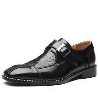 Brits vintage herenleren schoenen met vierkante neus, geschikt voor zakelijke gelegenheden, formele kleding, platte schoenen, loafers, Oxford-schoenen, bruiloftsschoenen.