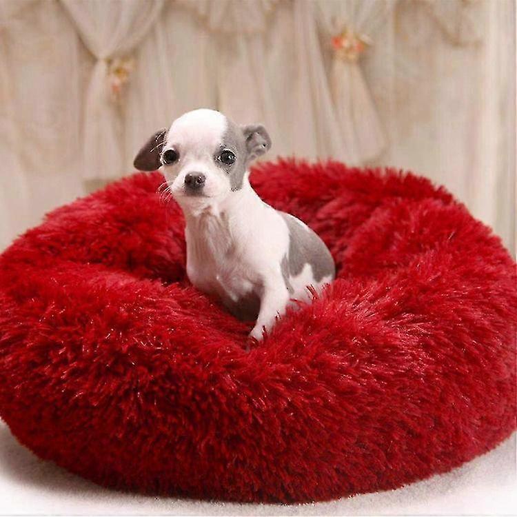 Dog Bed Round Cat Bed Soft and Comcompatible withtable Pet Bed Cushion