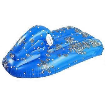 Winter Inflatable Snow Tube PVC Snowflake Kids Sled Heavy Duty Circle for Skiing-spai