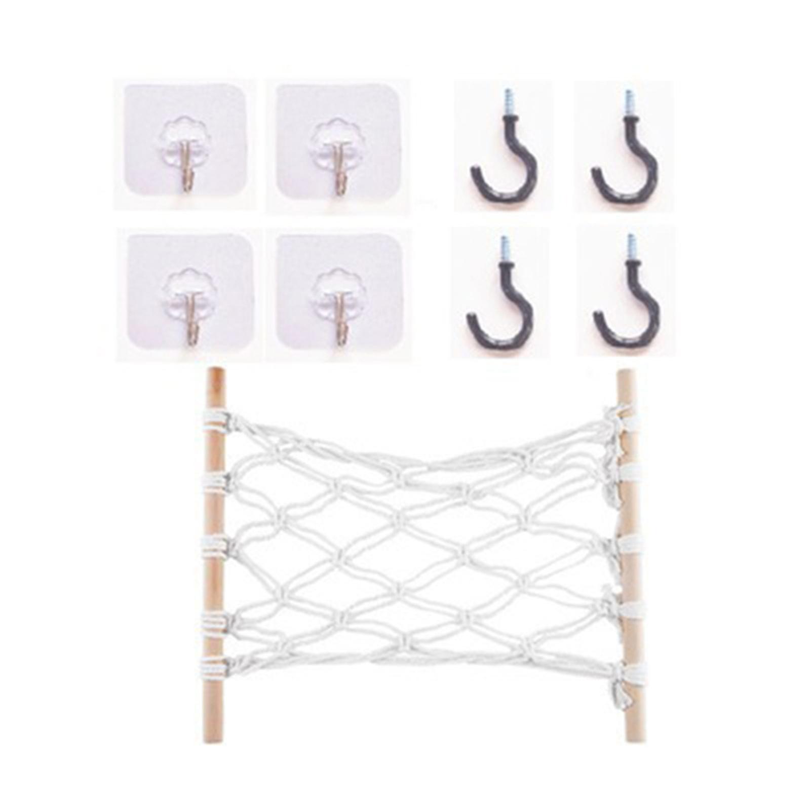 Hanging Fruit Hammock Fruit Vegetable Baskets Pastoral Style Hammock Cabinet Hanging Net With Hook