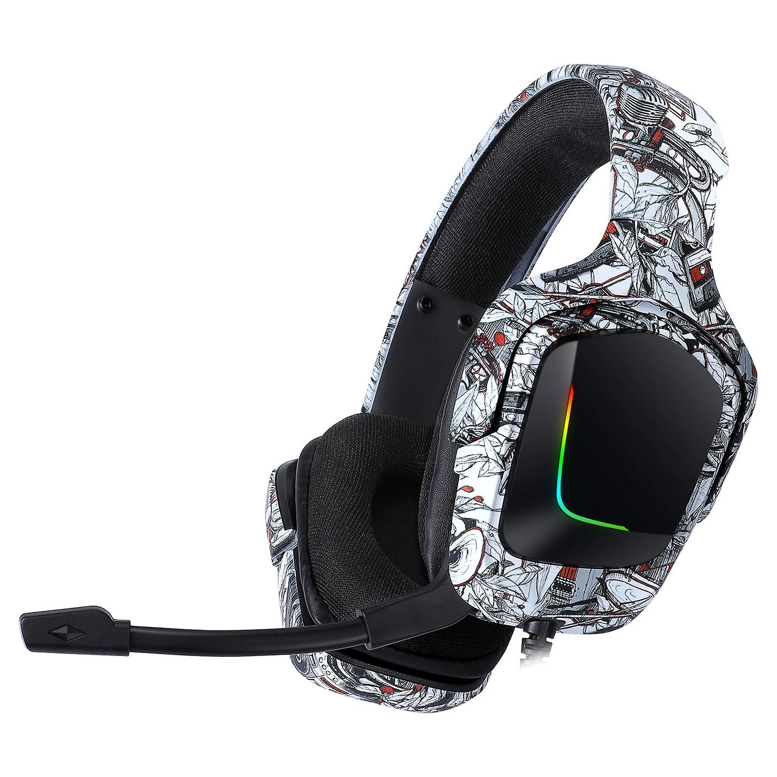 Gaming Headphones Headset Deep Bass Stereo Wired Gamer Earphone Microphone With Backlit For Rgb Desktop Pc