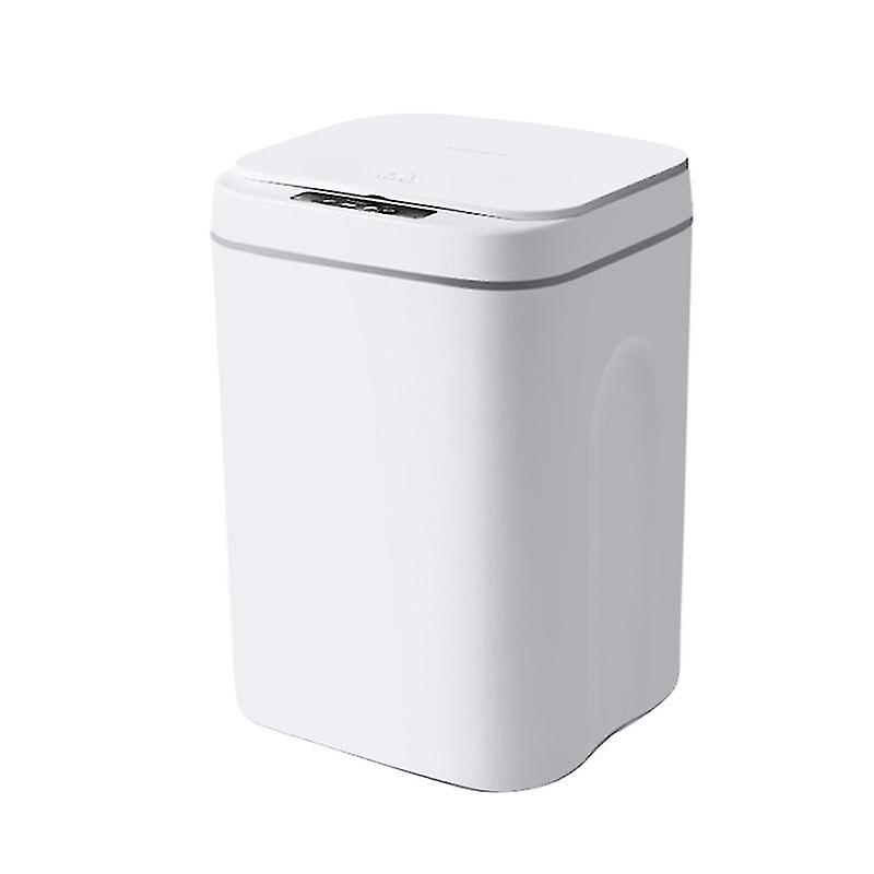 Smart Touchless Motion Sensor Trash Can 3.7 Gallons Bathroom Trash Can With Lid Automatic Trash Can