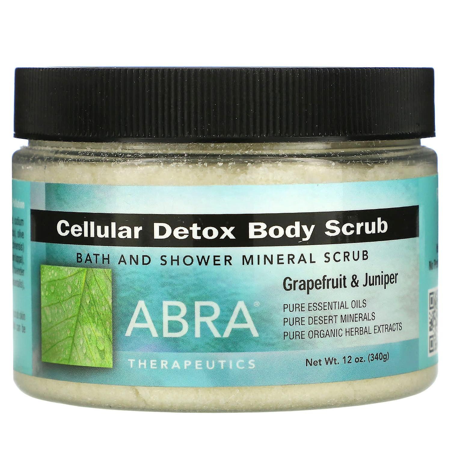 Abracadabra, Abra Therapeutics, Cellular Detox Body Scrub, Grapefruit & Juniper, 12 oz (340 g)