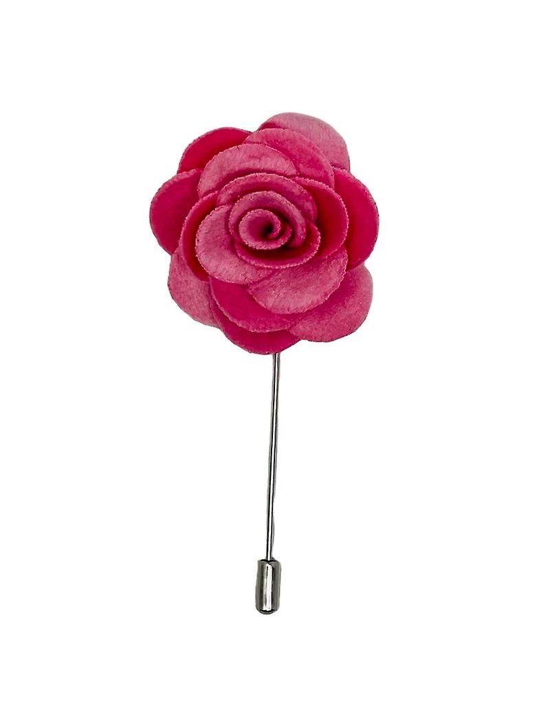 Pink Velvet Flower/Rose Lapel Pin