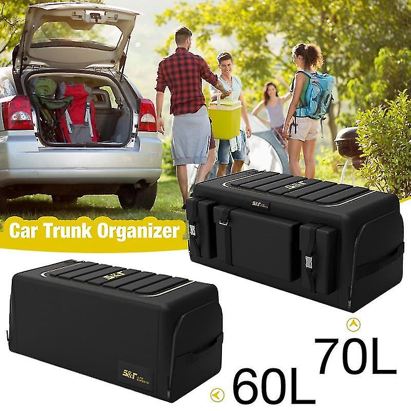 Car Trunk Izer Stora Box | 60/70l Ox Cloth Auto Izers Bag | Foldable Trunk Stora Pockets For Vehicles