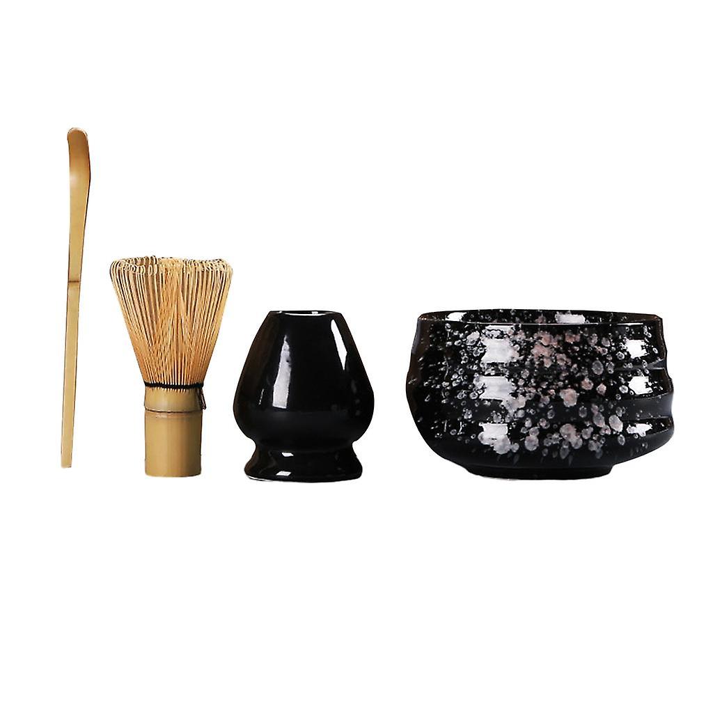 4 pcs / ensemble Style japonais Thé Fouet Kit Ménage Pour Table Maison Restaurant Bol À Thé Bleu