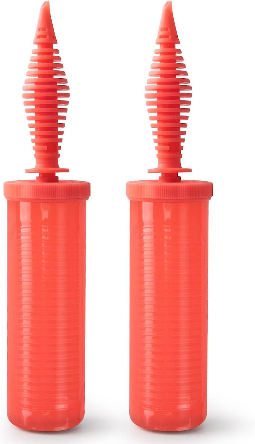 Balloon Pump Handheld Balloon, 2-way Double-acting Inflator Pump2pcs-red