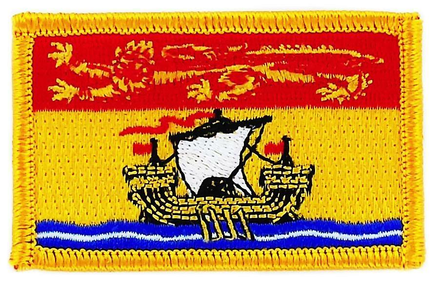 Patch Ecusson Brode Flag New Brunswick Flag Thermocollant Canada