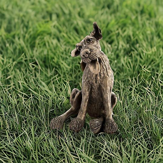 Clyde - Playful Dog Sculptures & Statues