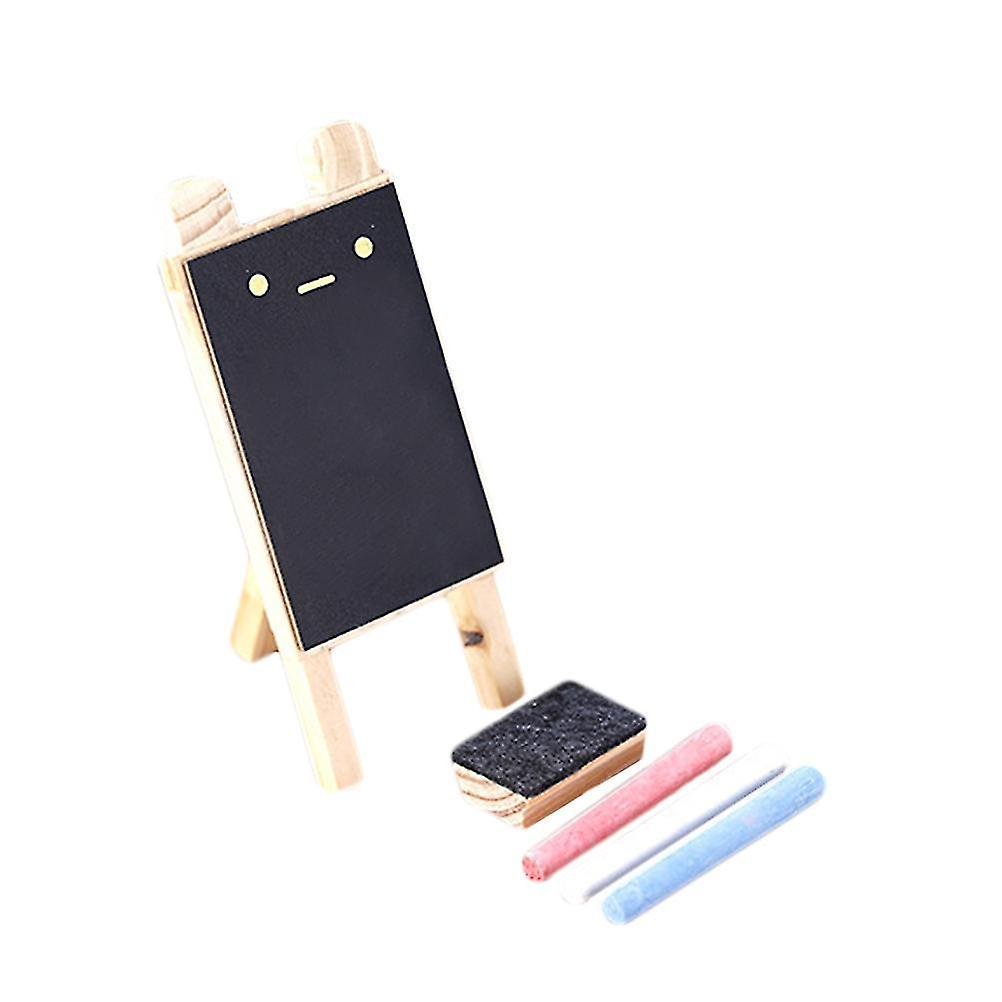 1 Set Mini Blackboard Chalk Eraser Cute Place Signs Message Board With Support For Dinner Desk Decor