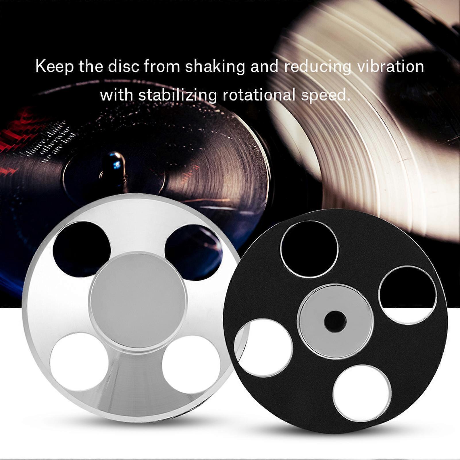 Audio Turntable Metal Disc Stabilizer LP Vinyl Record Clamp