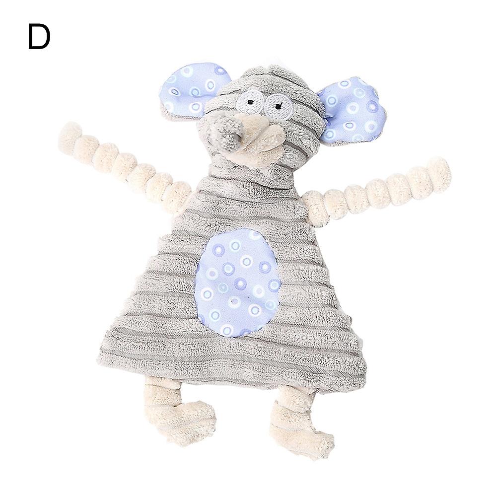 ZHOUBA Rabbit Cow Mouse Shape Sound Rustling Play Interactive Dog Cat Squeaker Pet Toy