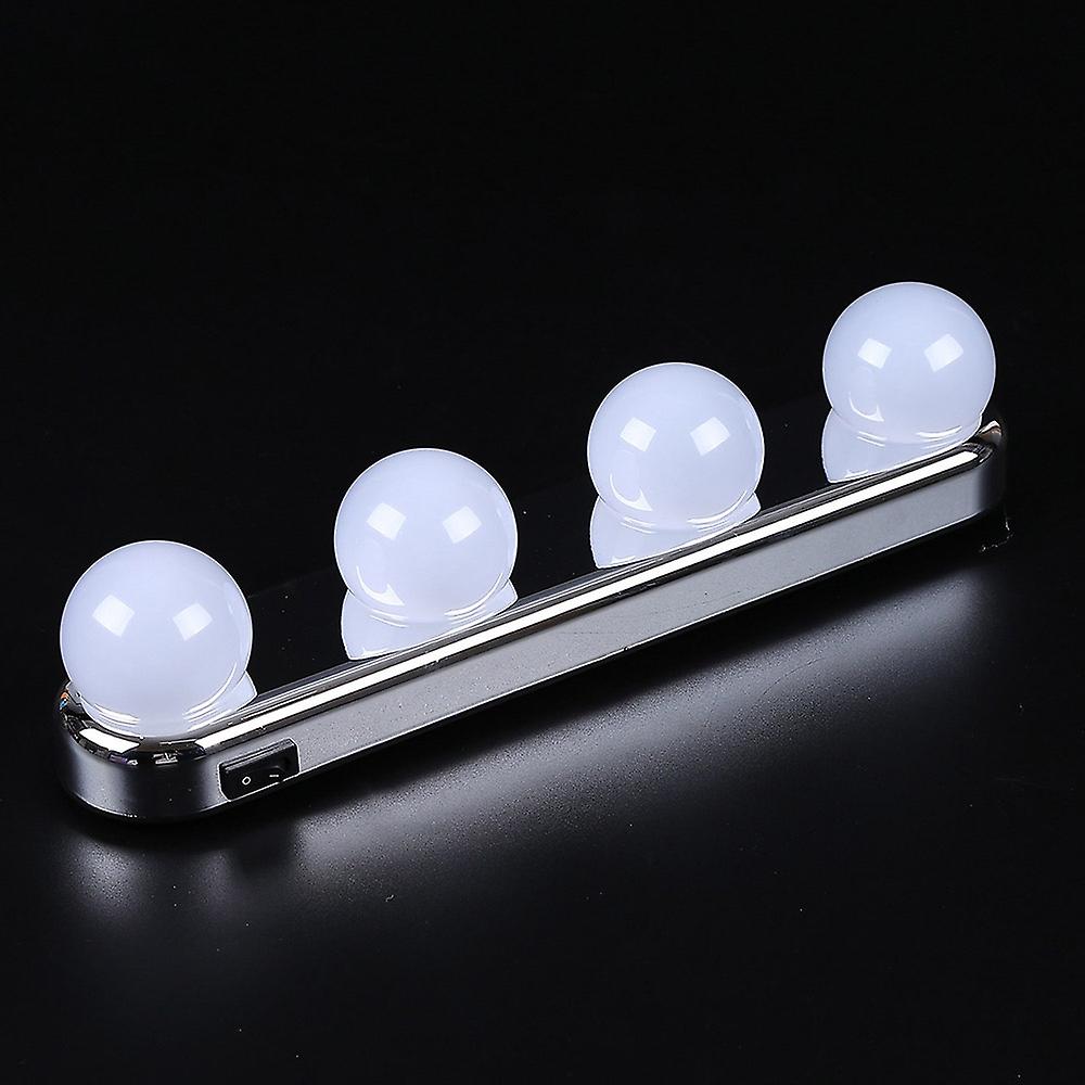4 Bulb Mirror Front Light Makeup Mirror Light Multifunctional Portable Fill Light