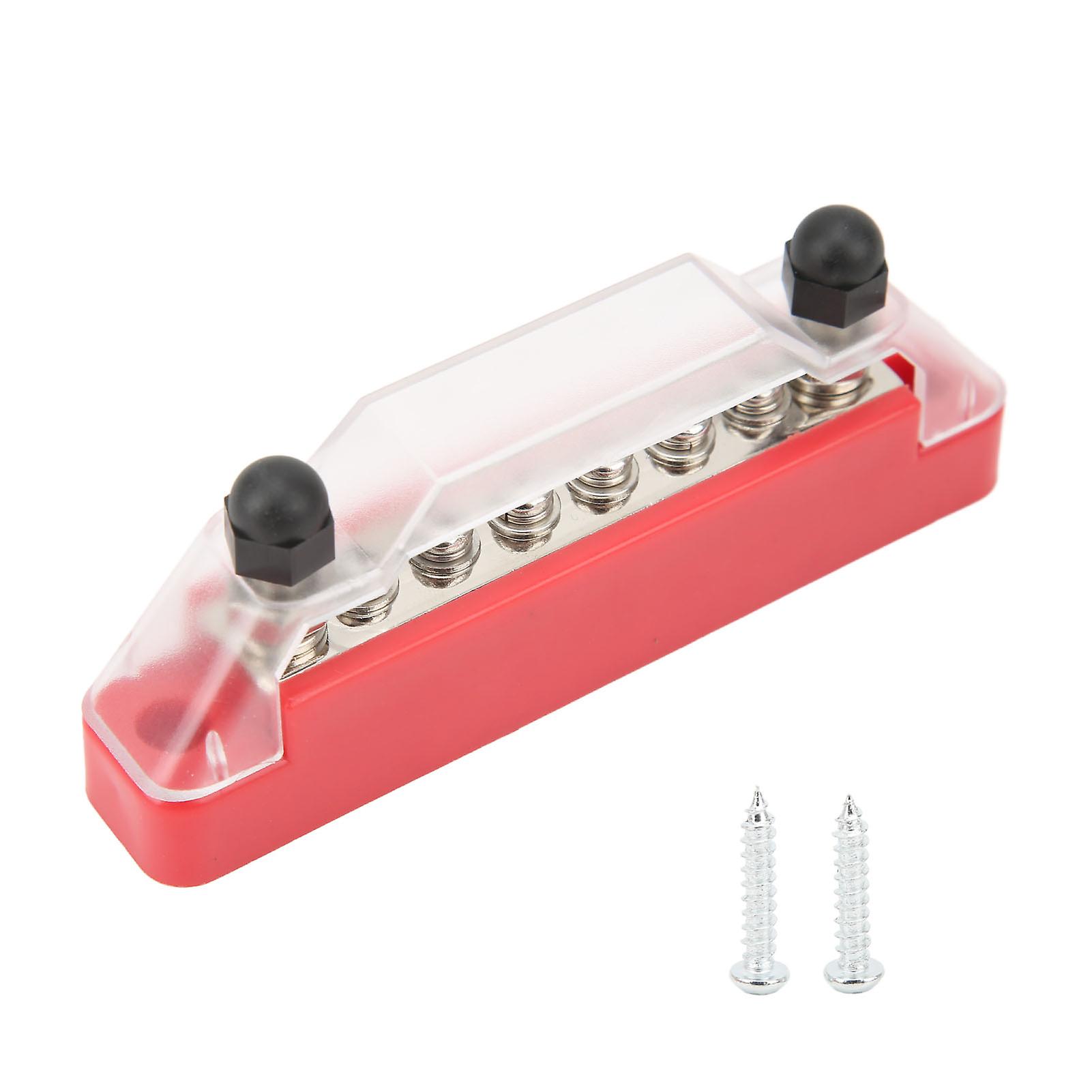 Circuit Fuse Block,6 Way Circuit Fuse Way Fuse Block Circuit Holder Panel Extended Durability
