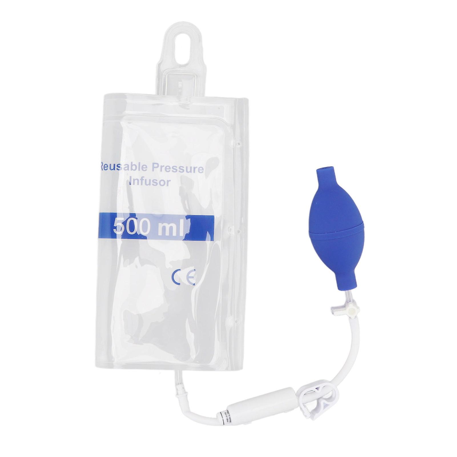 500 ml pressure infusion bag transparent pressure infusion bag for rapid infusion of patient blood and fluid.