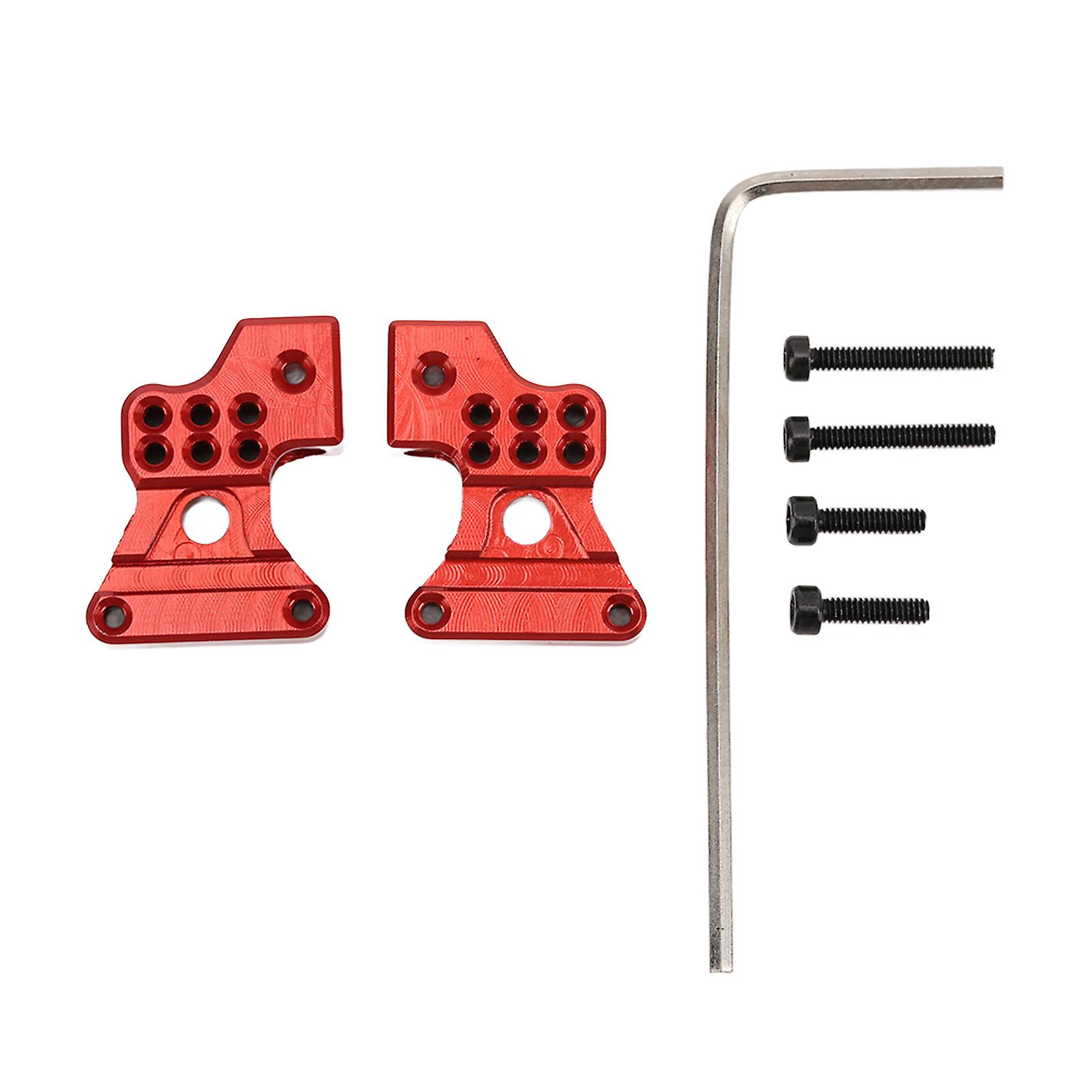 2Pcs Aluminum Alloy Rear Shock Absorber Damper for Axial SCX24 1/24 RC Car Upgrade Parts Red