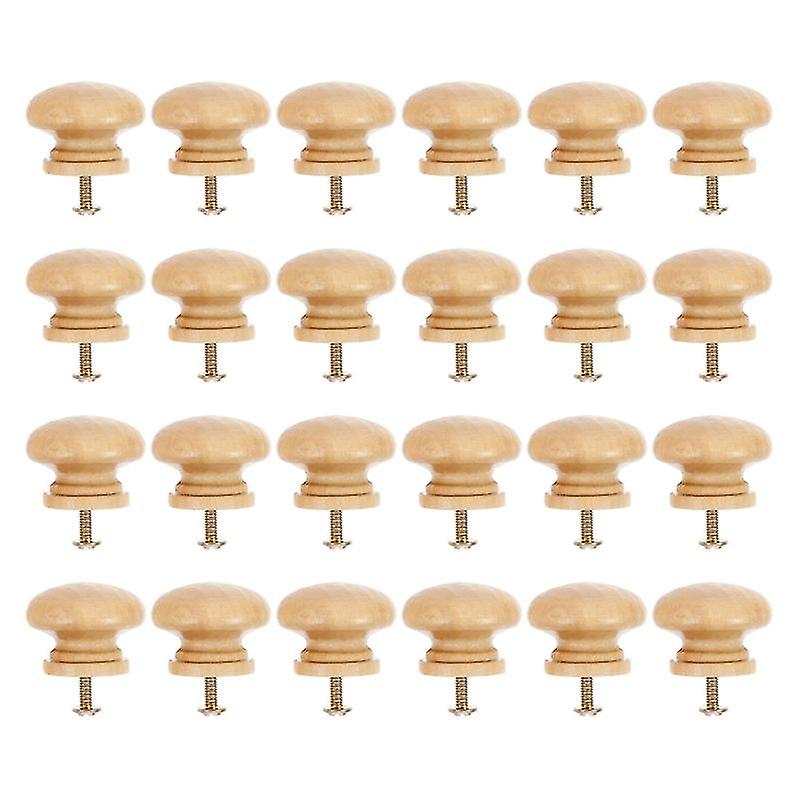 24pcs Wood Drawer Knobs