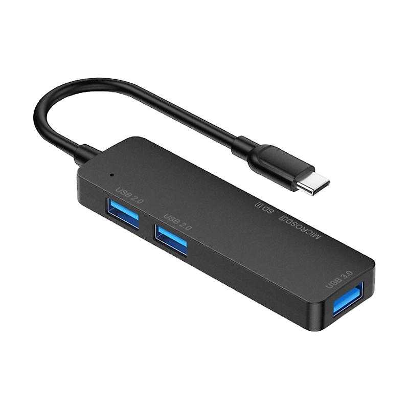 USB3.0 Hub Splitter 5Gbps Fast USB/Type C Adapter Docking Station SD TF Reader