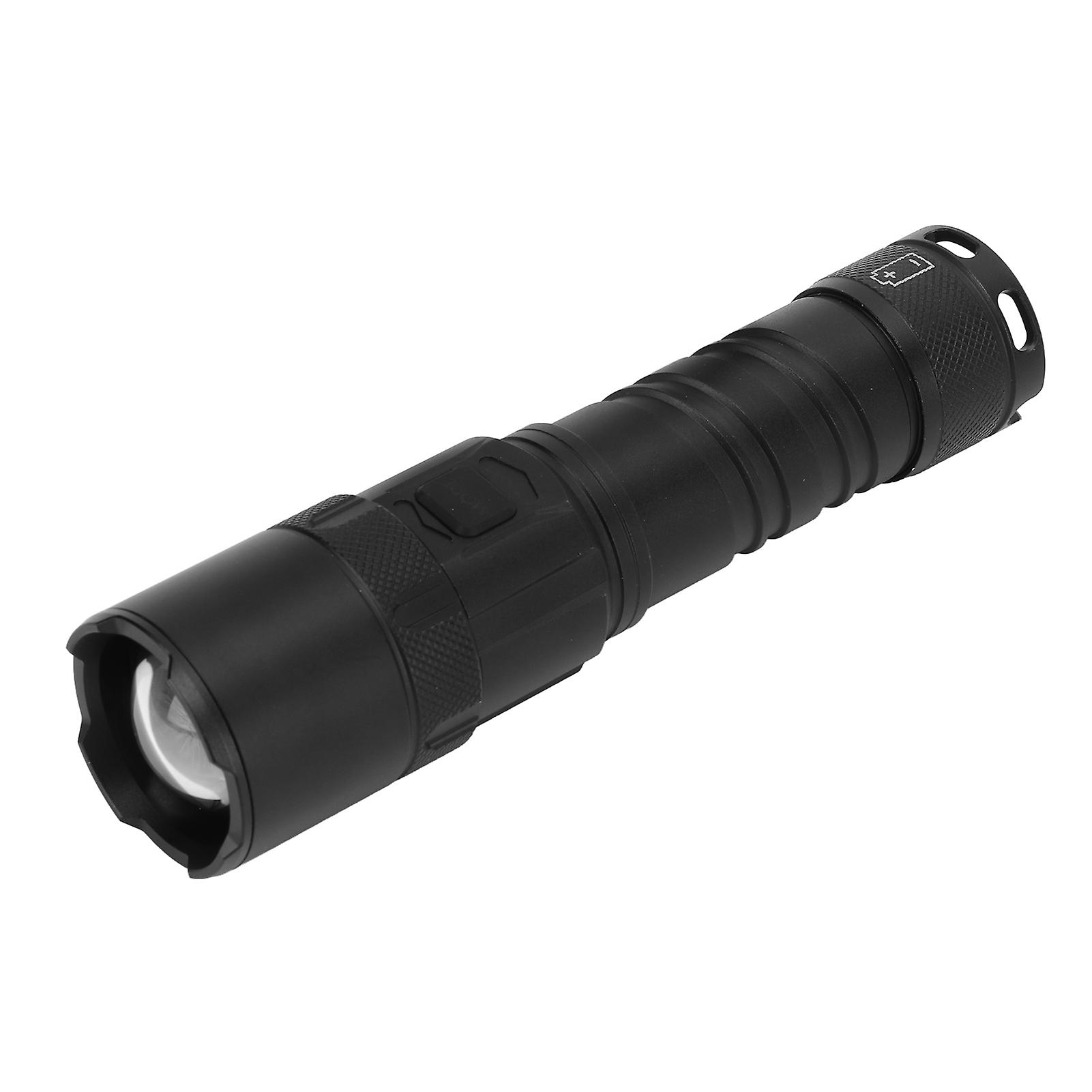 Ultra Bright Flashlight Outdoor LED Torch USB Charging Ultra Bright Aluminum with Power Display Adjustable Light Focus
