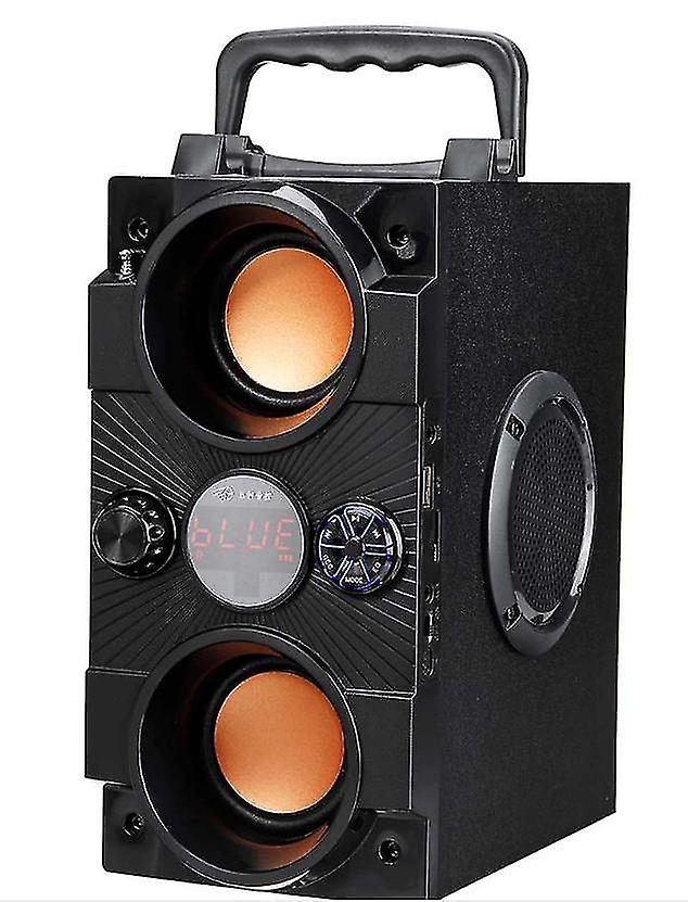 8D صوت محيطي بلوتوث مكبر صوت محمول كاريوكي حفلة بطاقة / aux / fm | مكبرات صوت محمولة (أسود)
