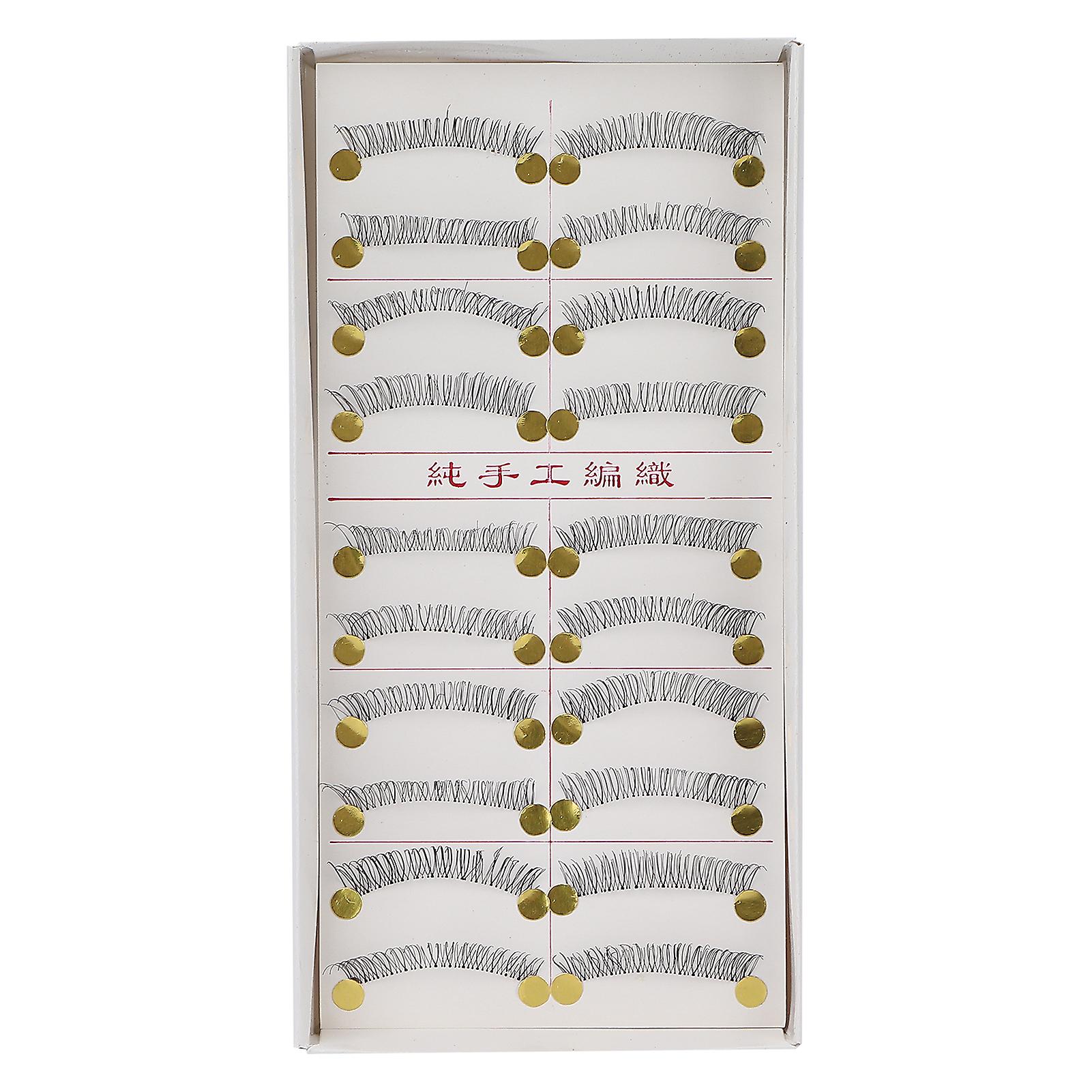 10 Pairs False Eyelashes 3D Handmade Natural Look Fake Cross Eyelashes for Makeup218