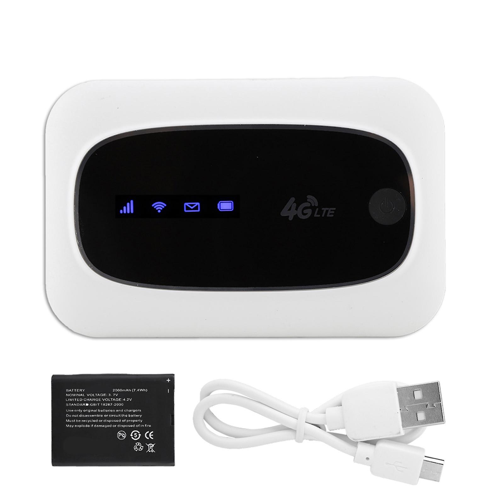 4G WiFi Modem Wireless Mobile Router Portable Hotspot For Europe and Asia(White)