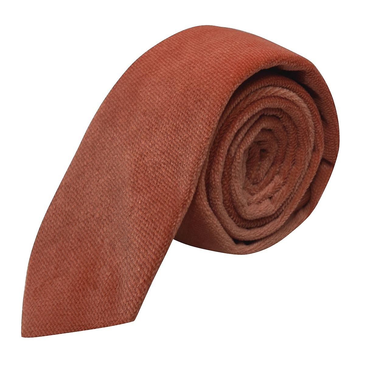 Bronze Textured Velvet Tie