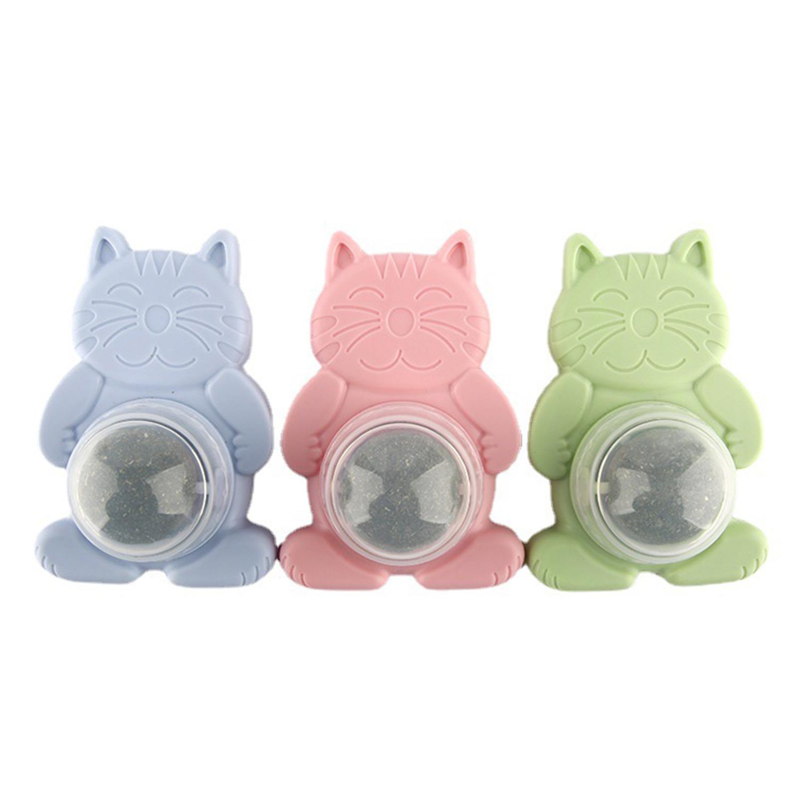 Wall Mounted Catnip Toy for Cat Lickable Teeth Cleaning Cat Bite Toy for Kittens Cat