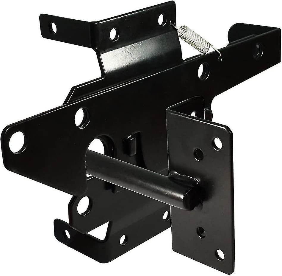 Gate Latch Heavy Duty Post Mount Automatic Gravity Bar Wooden/PVC Fence Gate Lock with Fastener Hard