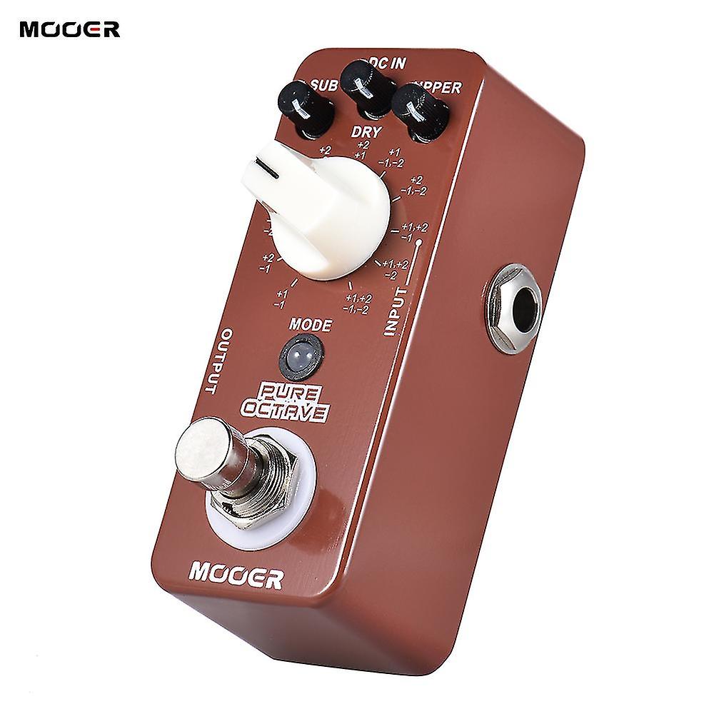 Mooer Pure Octave Mini Octave Guitar Effect Pedal 11 Octave Modes True Bypass Full Metal Shell