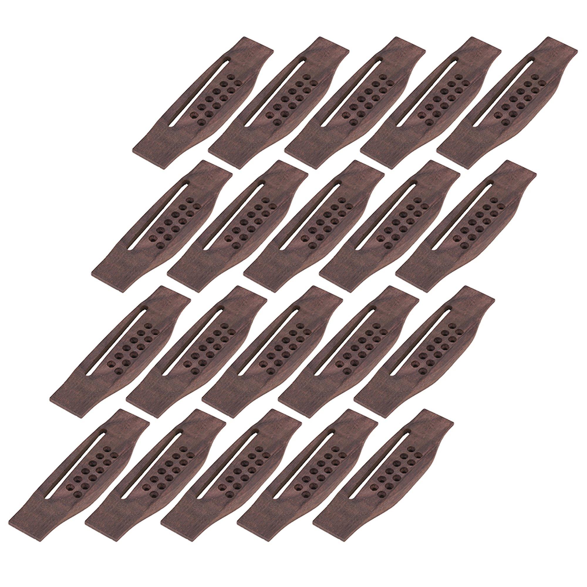 20pcs 12 String Rosewood Bridges 160x43mm for Acoustic Folk Guitar