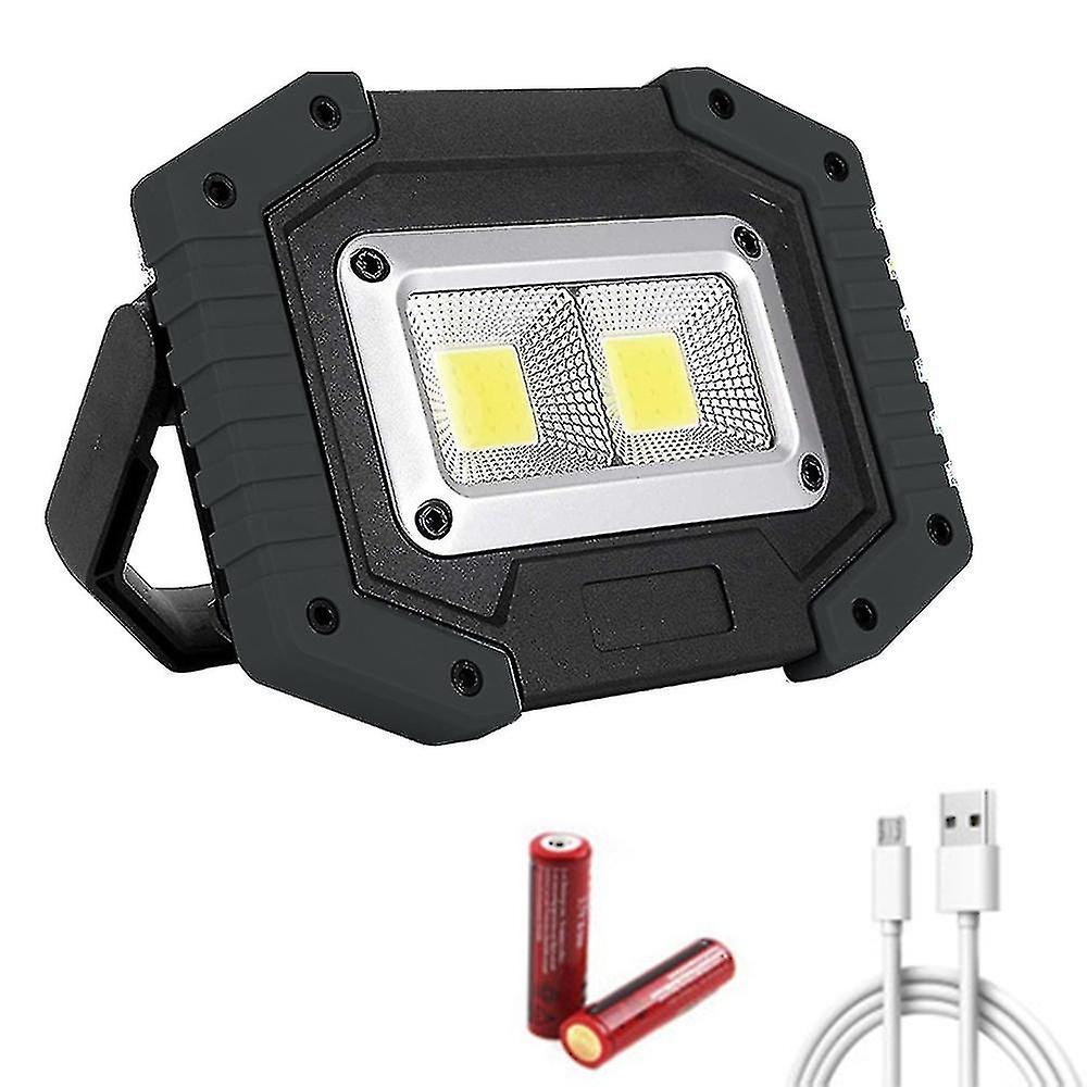 Portable work light, rechargeable LED camping light
