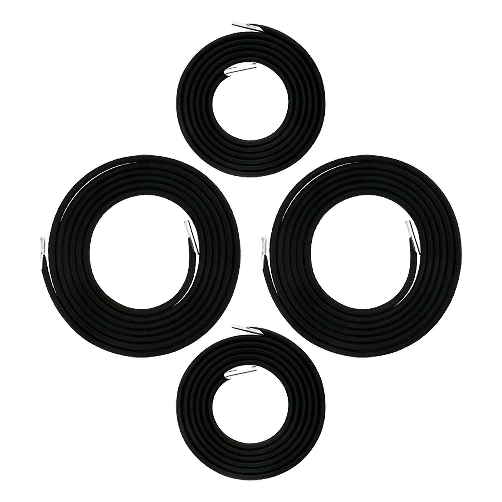 4Pcs Replacement Cord for O Gravity Chair Elastic Cord Laces for Backyard Black