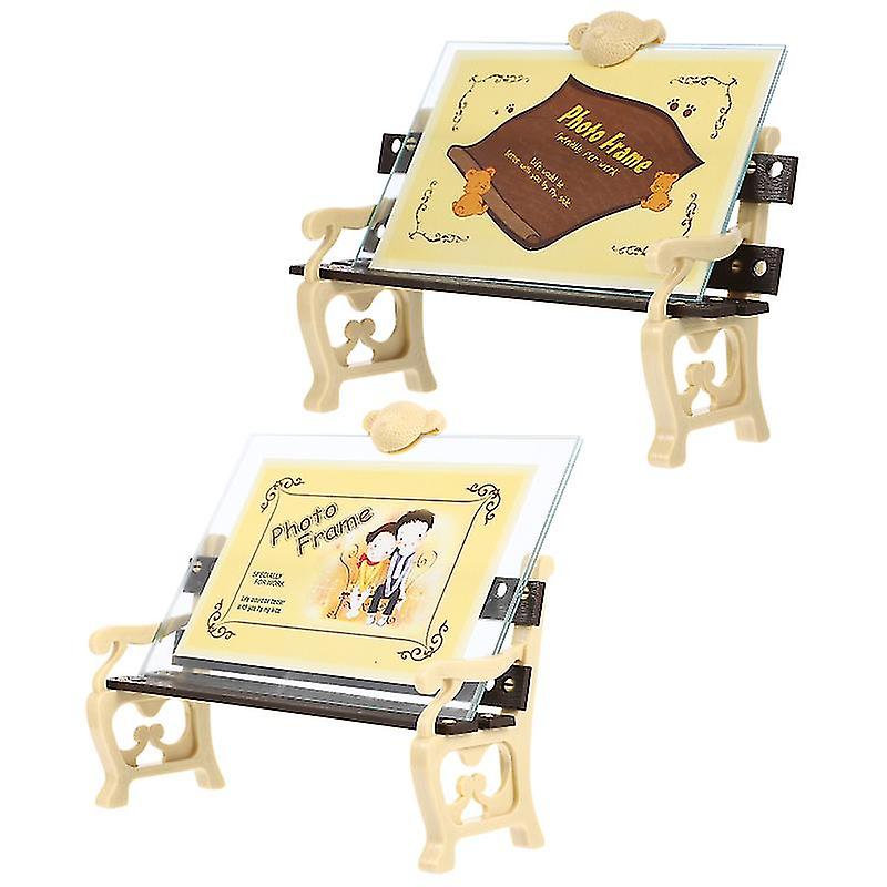 2pcs Bench Design Photo Frame