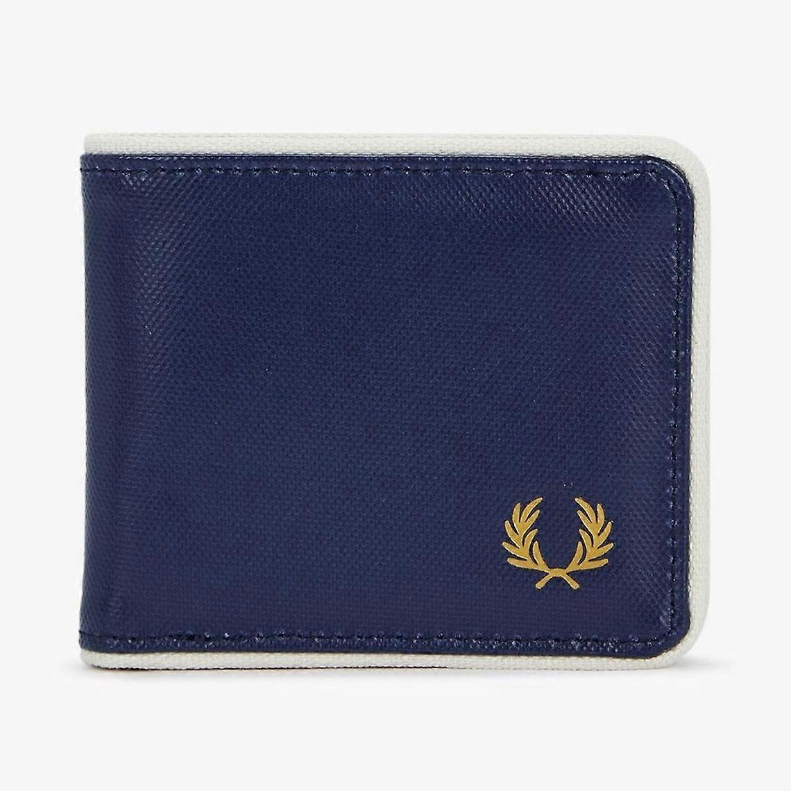 Portofel clasic albastru și ecru