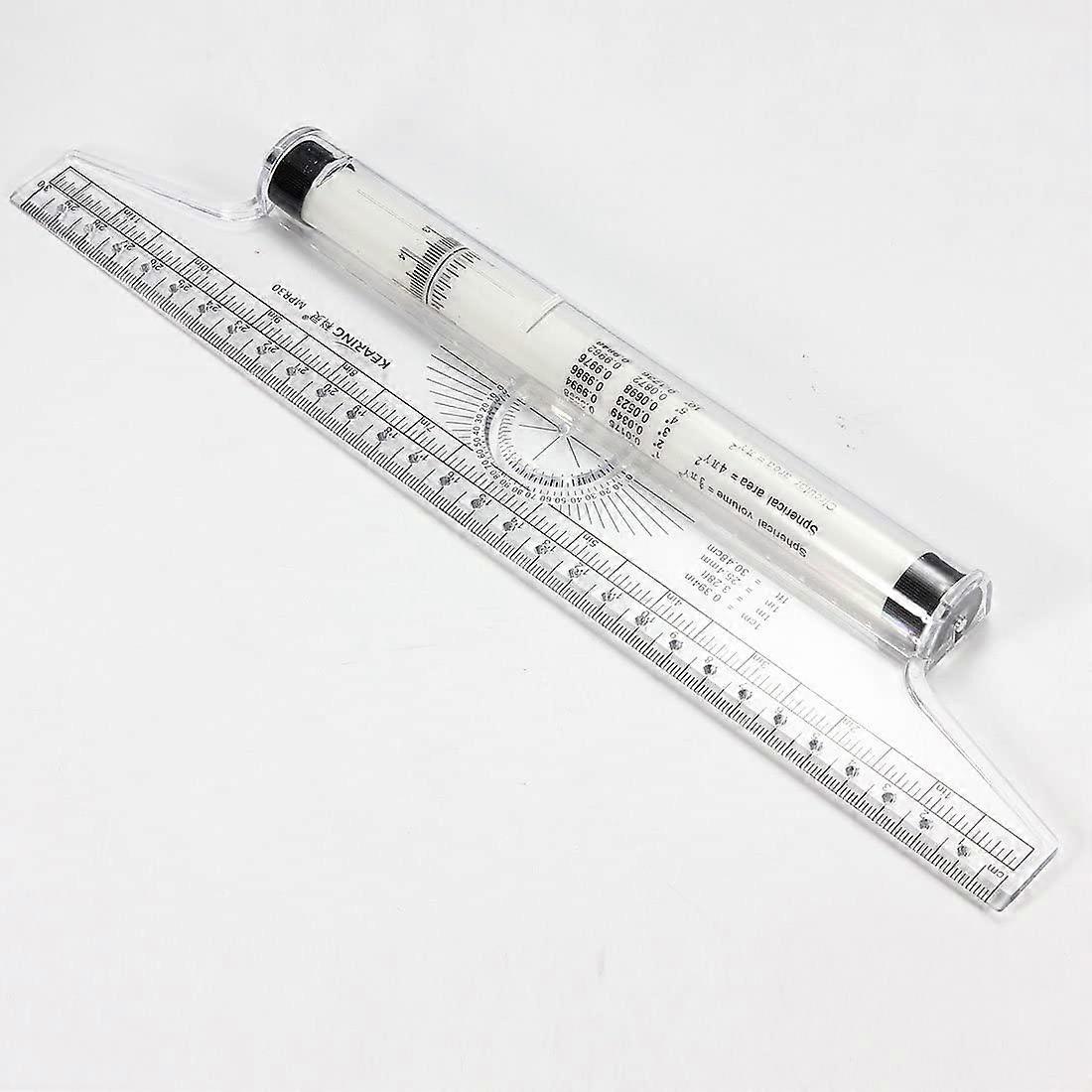 12" Measuring Ruler - Parallel Rolling Ruler - Multi-Purpose