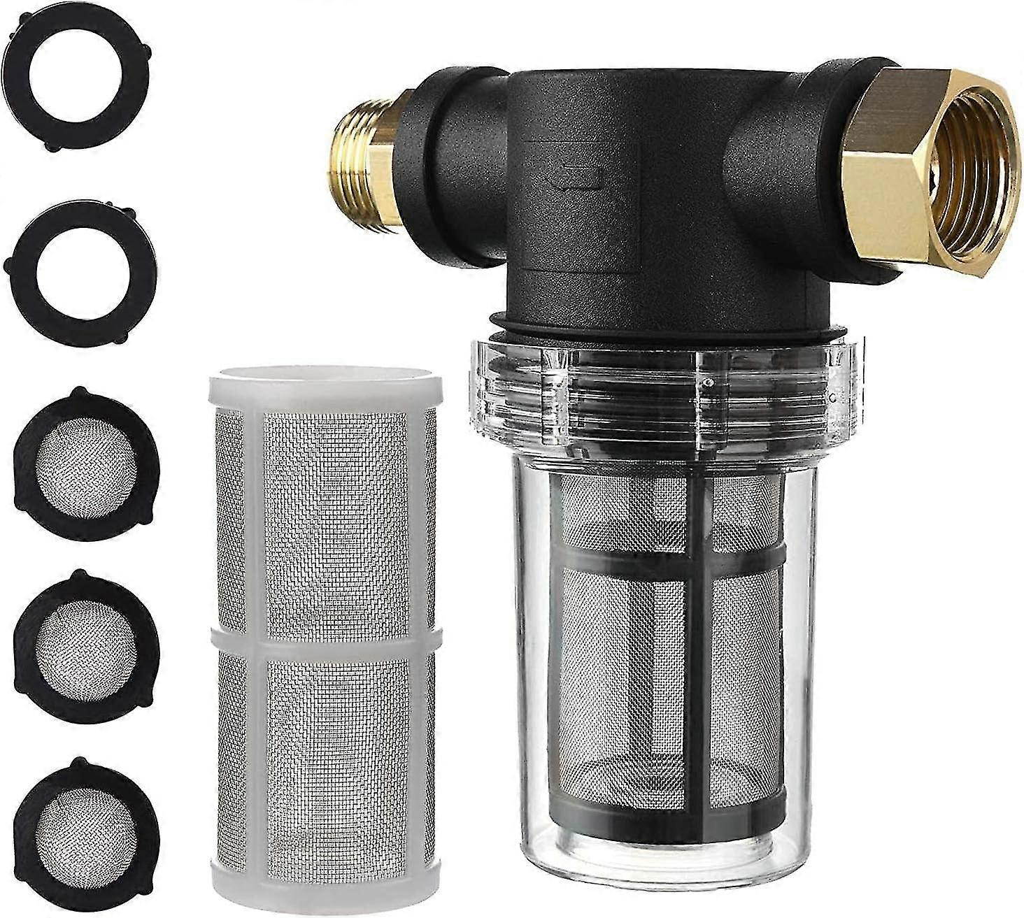 40 Mesh Screen Clear Bowl Built-in Water Filter for Home Garden Pressure Washer
