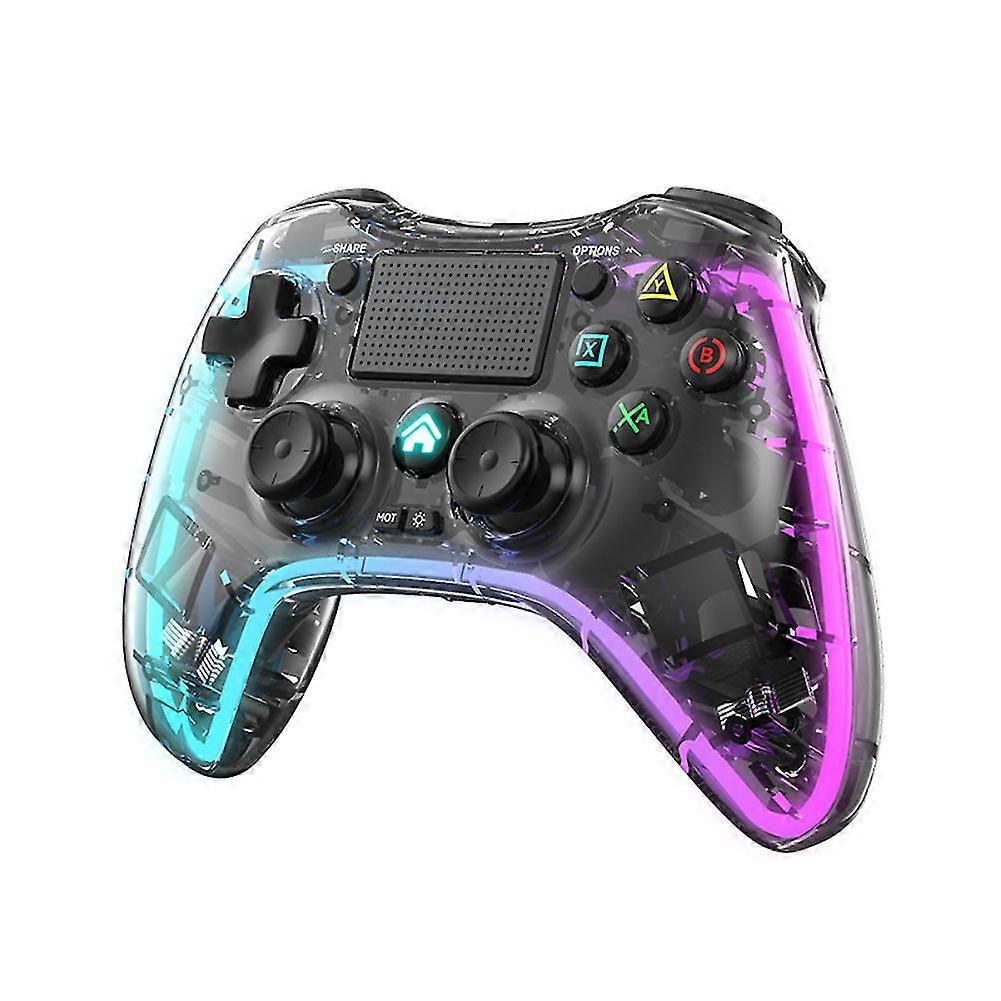 Transparent Crystal Bluetooth-compatible Gamepad For Ps4 Wireless Handle For