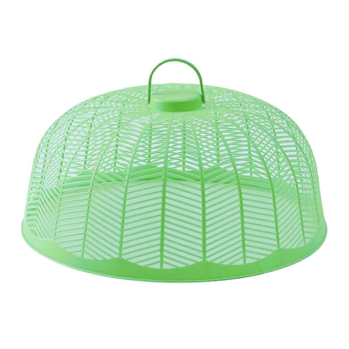 再利用可能な屋外ピクニックフードカバーメッシュ、フードカバーネットはハエ、虫、蚊を寄せ付けません(緑)