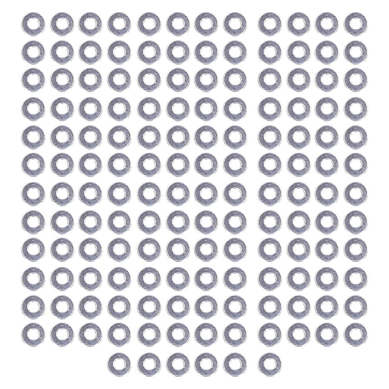 150stk flad skiver sortiment kit A2?70 rustfrit stål bolte skive udskiftning DIN125M5