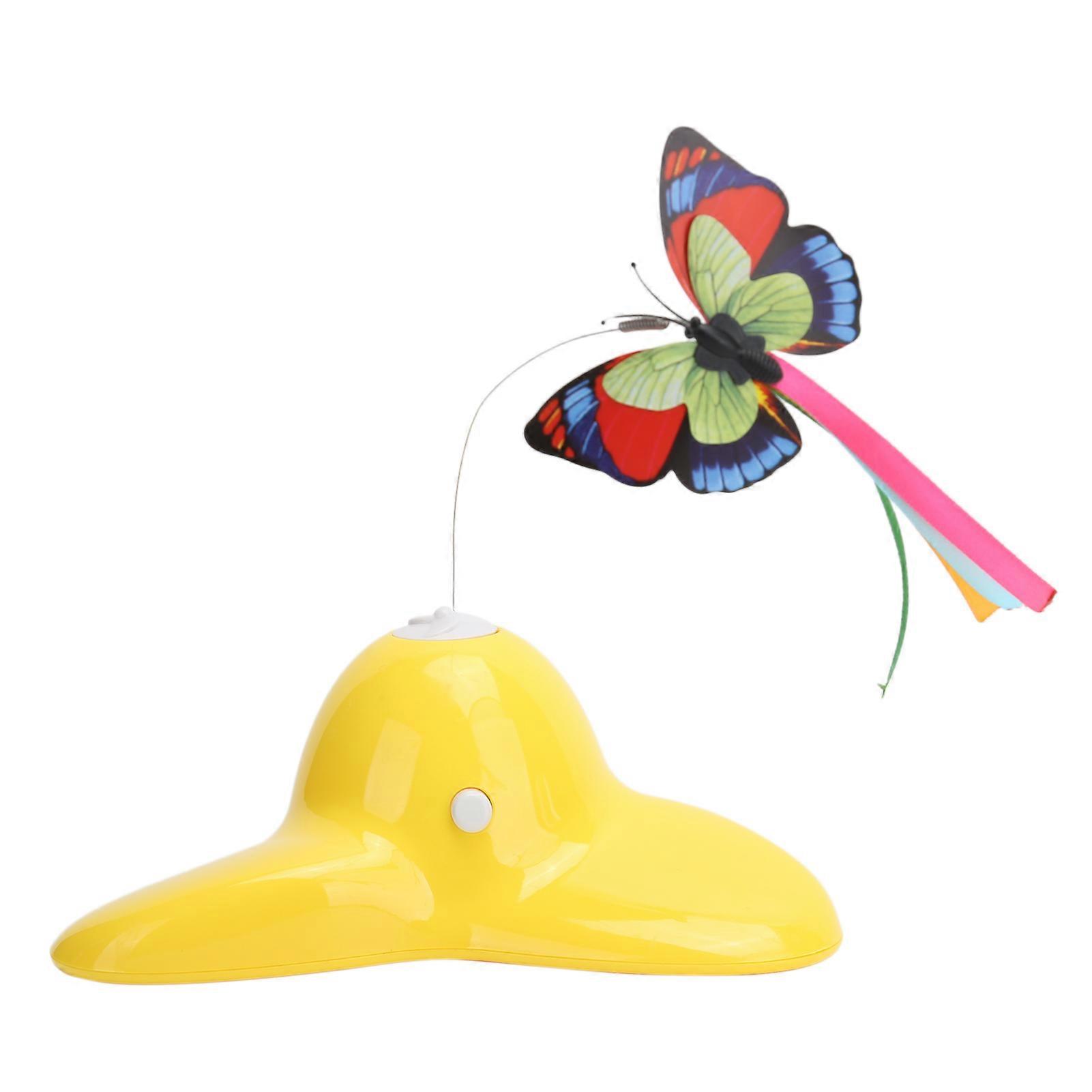 Electric Cat Teaser Toy with Rotating Butterflies for Interactive Fun and Play