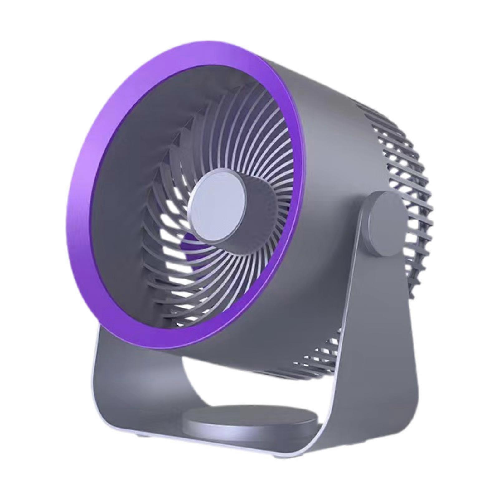 Air Circulate Wall Mountable Desk Fan Table Fan for Home Kitchen Office Gray