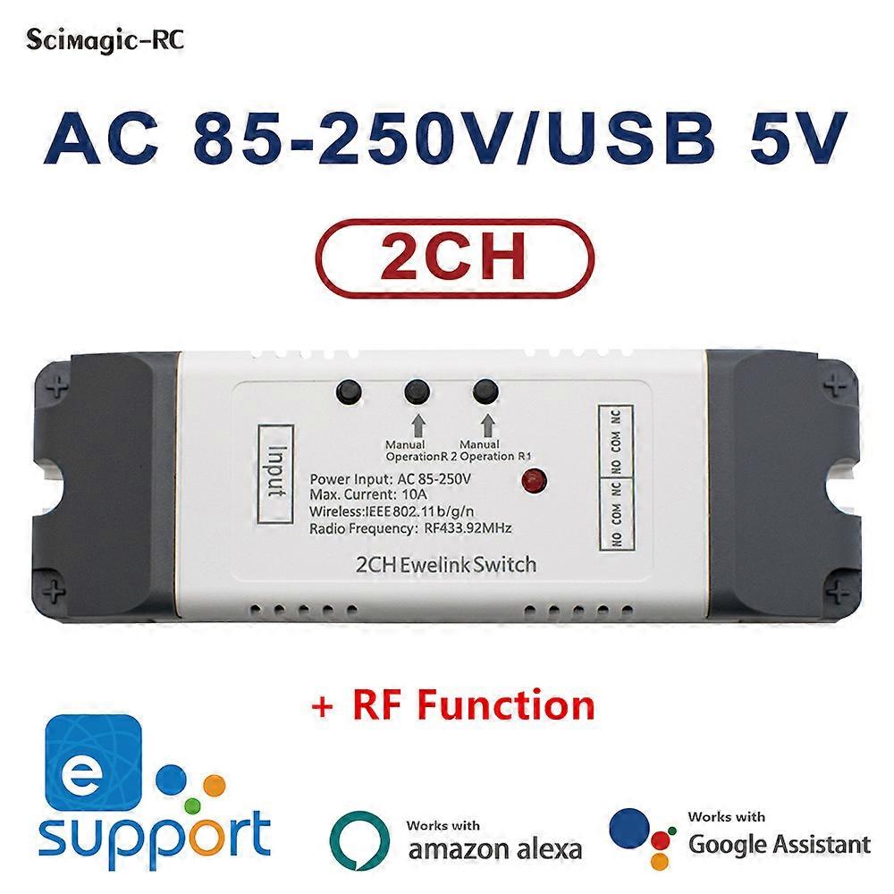 2/4CH Wireless Switch WiFi-Modul APP-Fernbedienung DIY Smart Home 4Gang Relay Arbeit mit Alexa Google Home