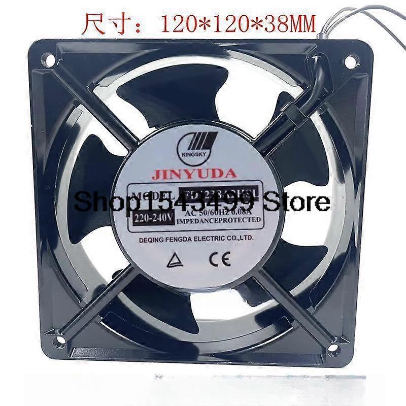 For Cooling Fan JINYUDA FD1238A2HSL HBL 220V 12038 Axial Flow Fan