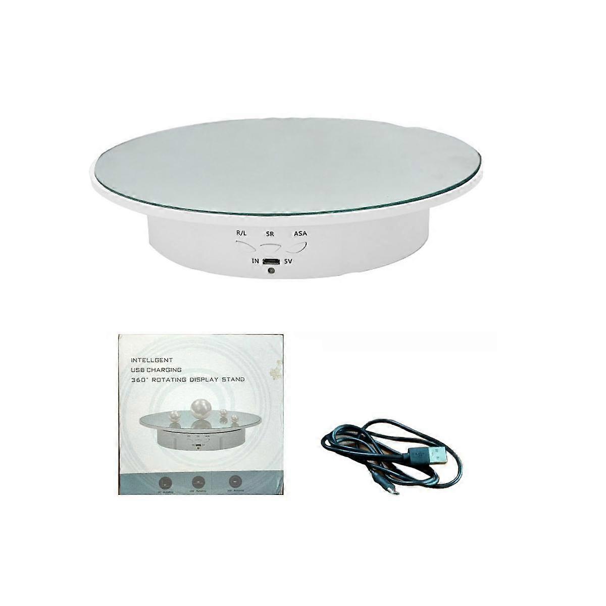 Rechargeable Automatic Revolve Live Jewelry Artifacts Video Electric Rotational Table Panoramic Dis