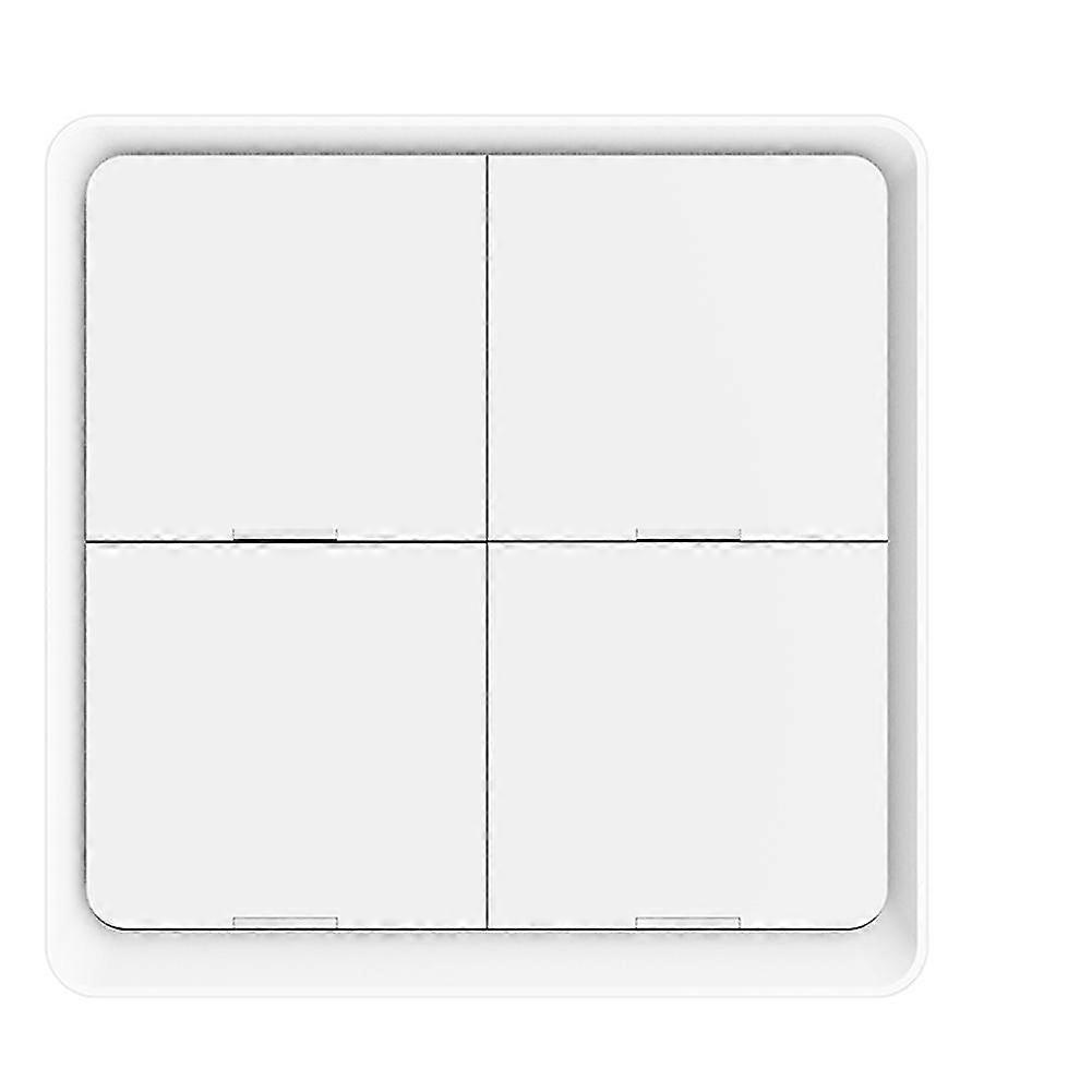 4 Gang Tuya ZigBee Wireless 12 Scene Switch Push Button Controller Battery Powered Automation Scenario for Tuya Devices