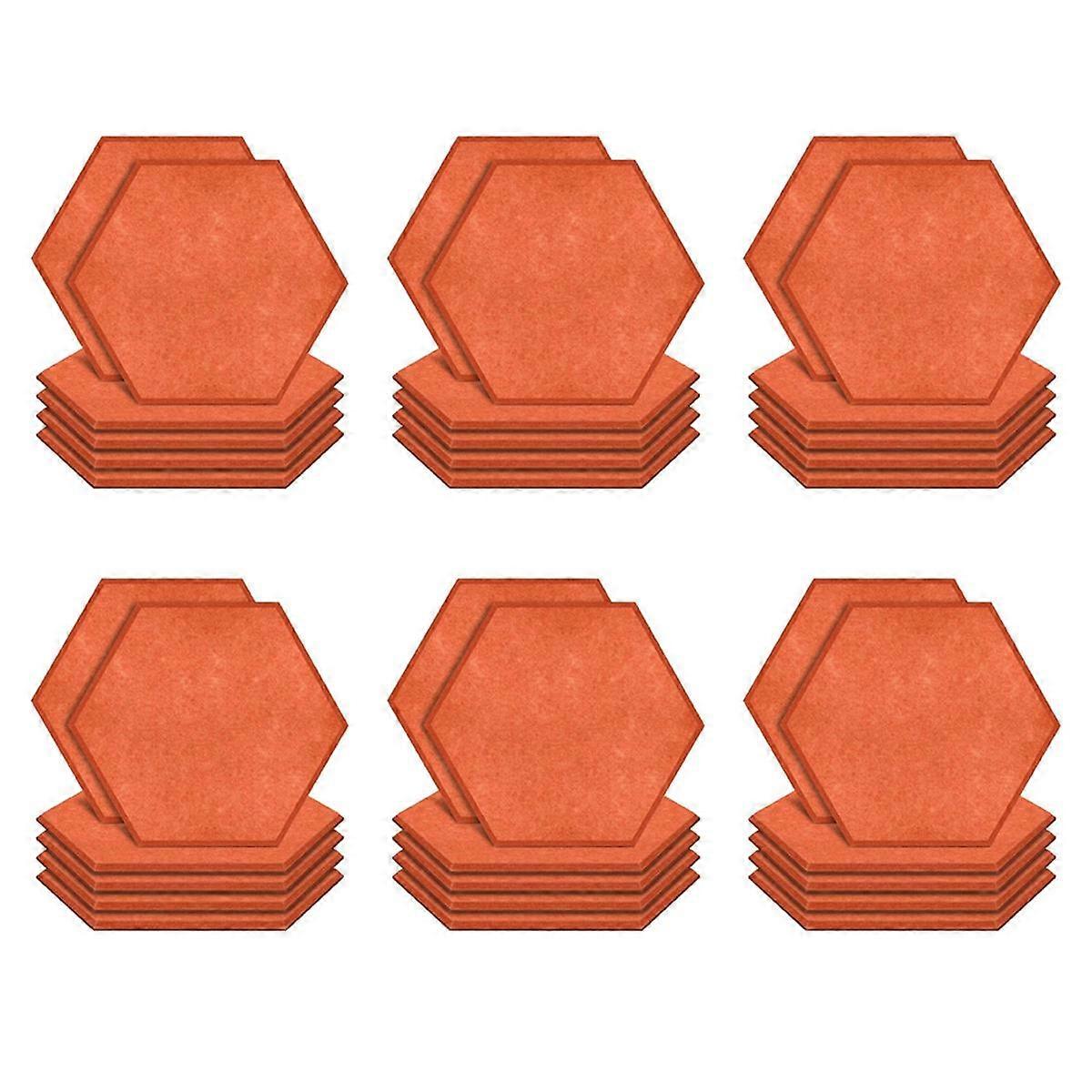 36 Pack Hexagon Acoustic Panels Sound Proof Padding Beveled Edge Sound Panels for Recording Studio